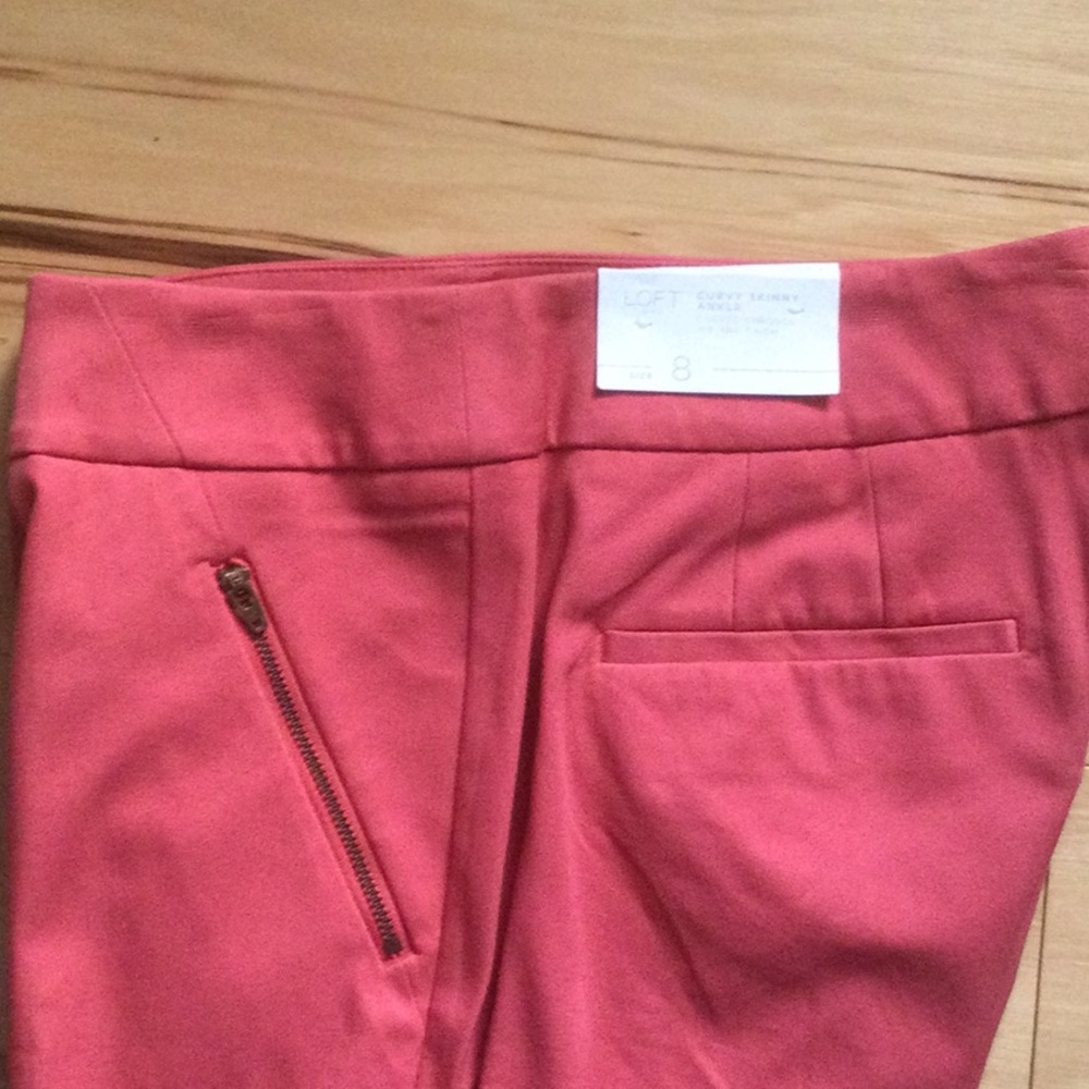 AT Loft NWT pink ankle pants sz 8